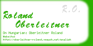 roland oberleitner business card